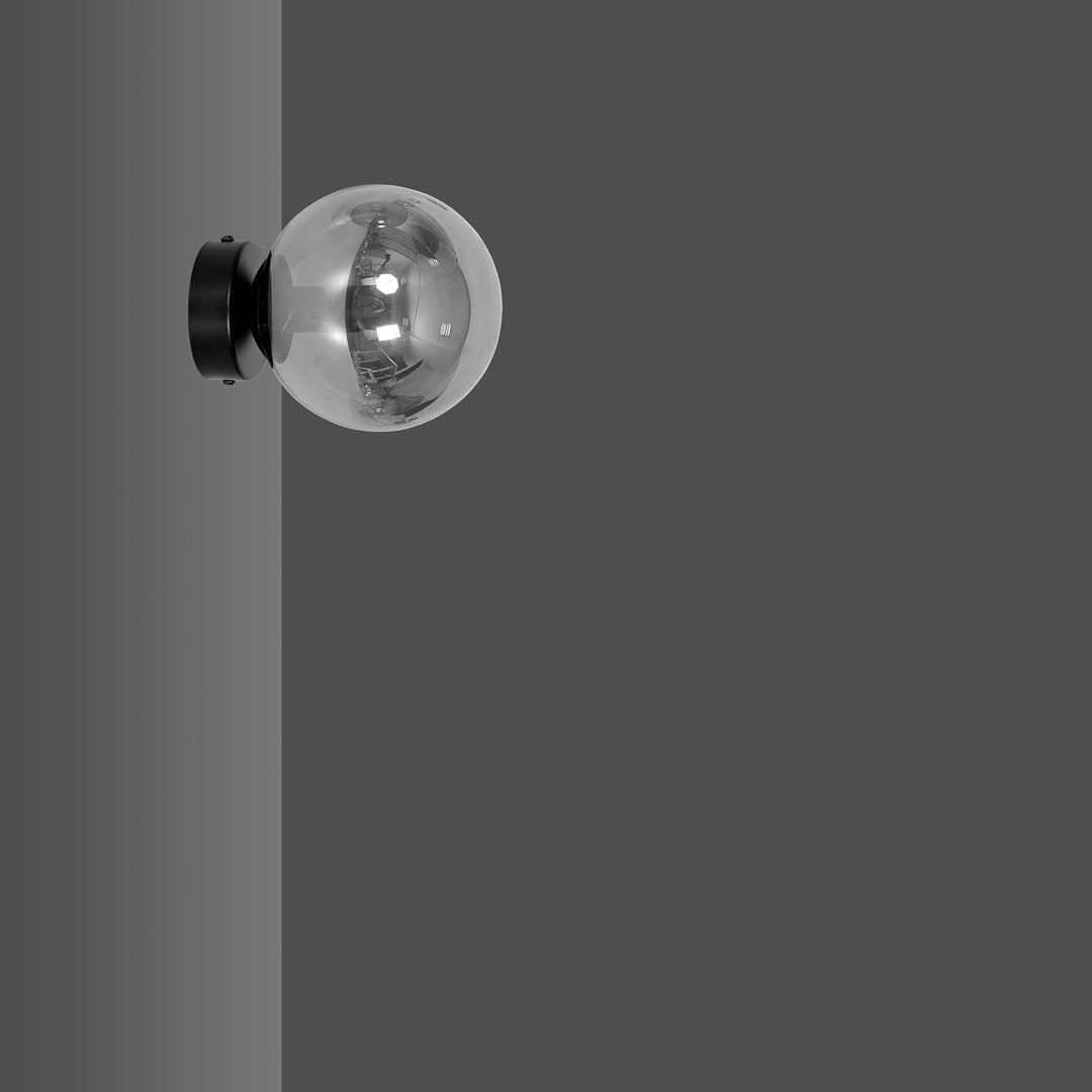 Lampa wisząca NICEA klosz GRAFITOWY 1xE14 nowoczesny kinkiet czarny - LAITICA