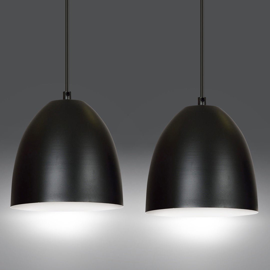 Lampa wisząca SYDNEY czarno - biała NOWOCZESNA 2 punkty światła E27 ZWIS - LAITICA