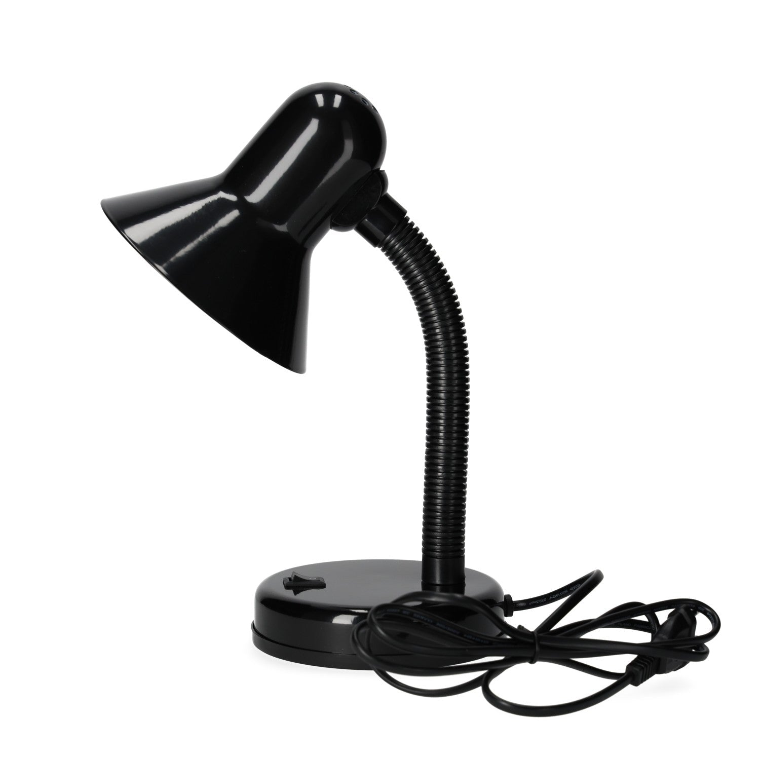 Lampka biurkowa LAMBI z regulowanym kloszem CZARNA - LAITICA