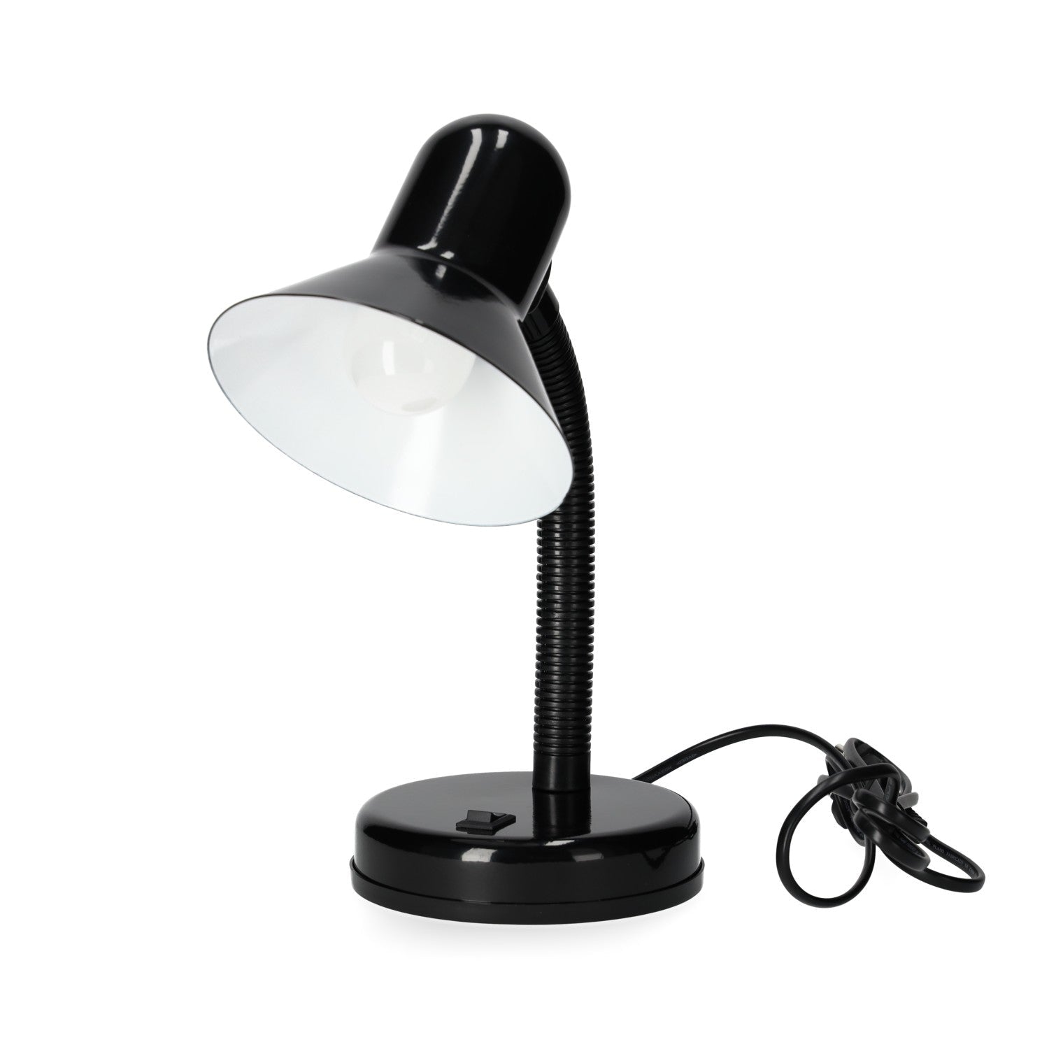 Lampka biurkowa LAMBI z regulowanym kloszem CZARNA - LAITICA