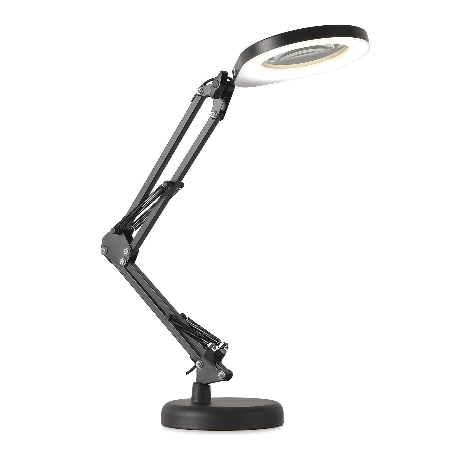 Lampka biurkowa LED 10W regulowana barwa światła 3CCT czarna lupa - LAITICA