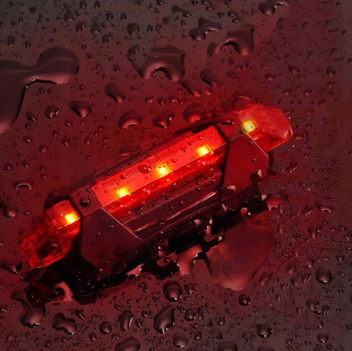 Lampka ROWEROWA Na Kierownicę LED LICZNIK PRZÓD + TYŁ Zestaw Klakson Mocna - LAITICA