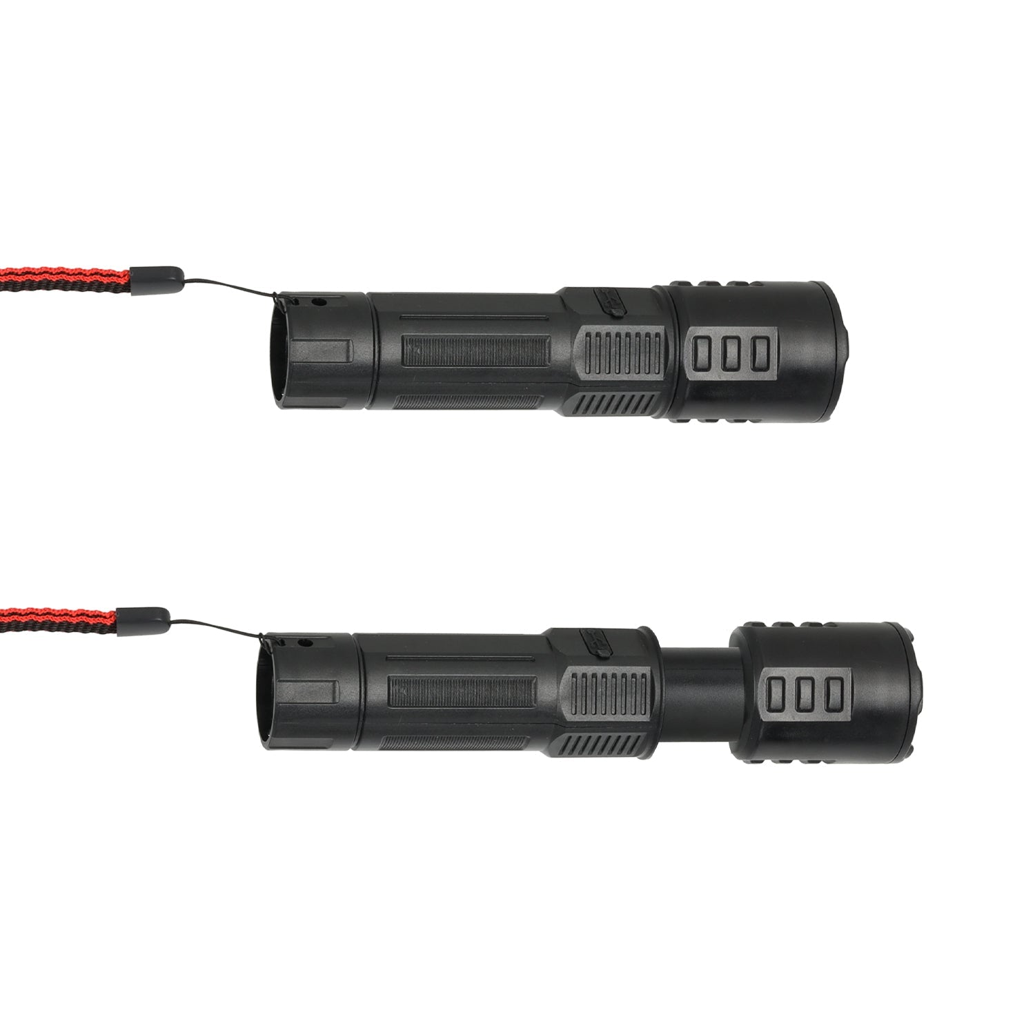 Latarka LED 500lm USB - C akumulatorowa 1800mAh 3 tryby światła focus wskaźnik baterii - LAITICA