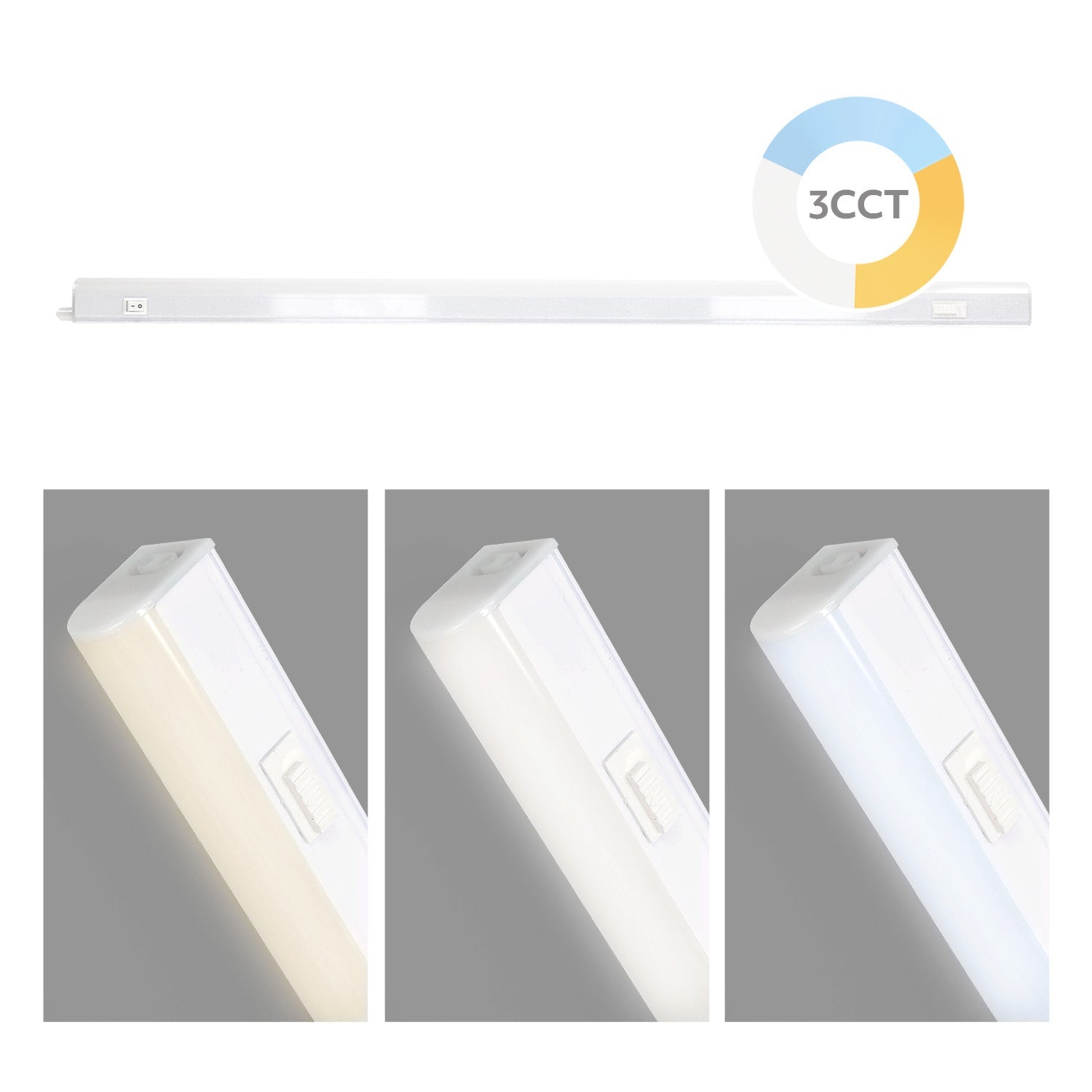 Listwa meblowa 60cm LED 8W pod szafkę oprawa meblowa CCT + kabel - LAITICA
