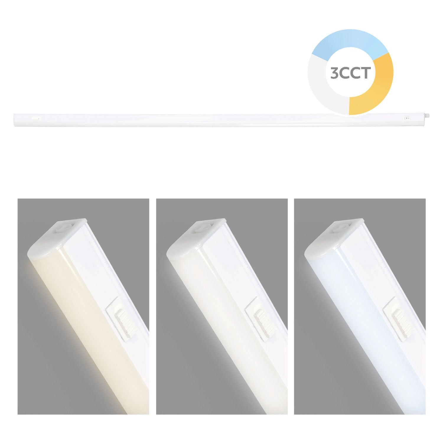 Listwa meblowa 90cm LED 12W pod szafkę oprawa meblowa CCT + kabel - LAITICA