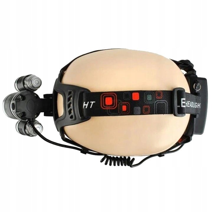 Mocna LATARKA czołowa 3x LED CREE XM - L T6 czołówka - LAITICA