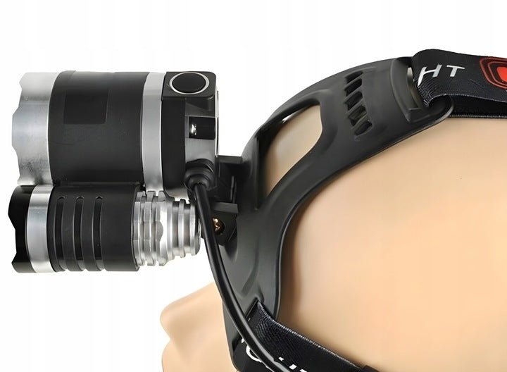 Mocna LATARKA czołowa 3x LED CREE XM - L T6 czołówka - LAITICA