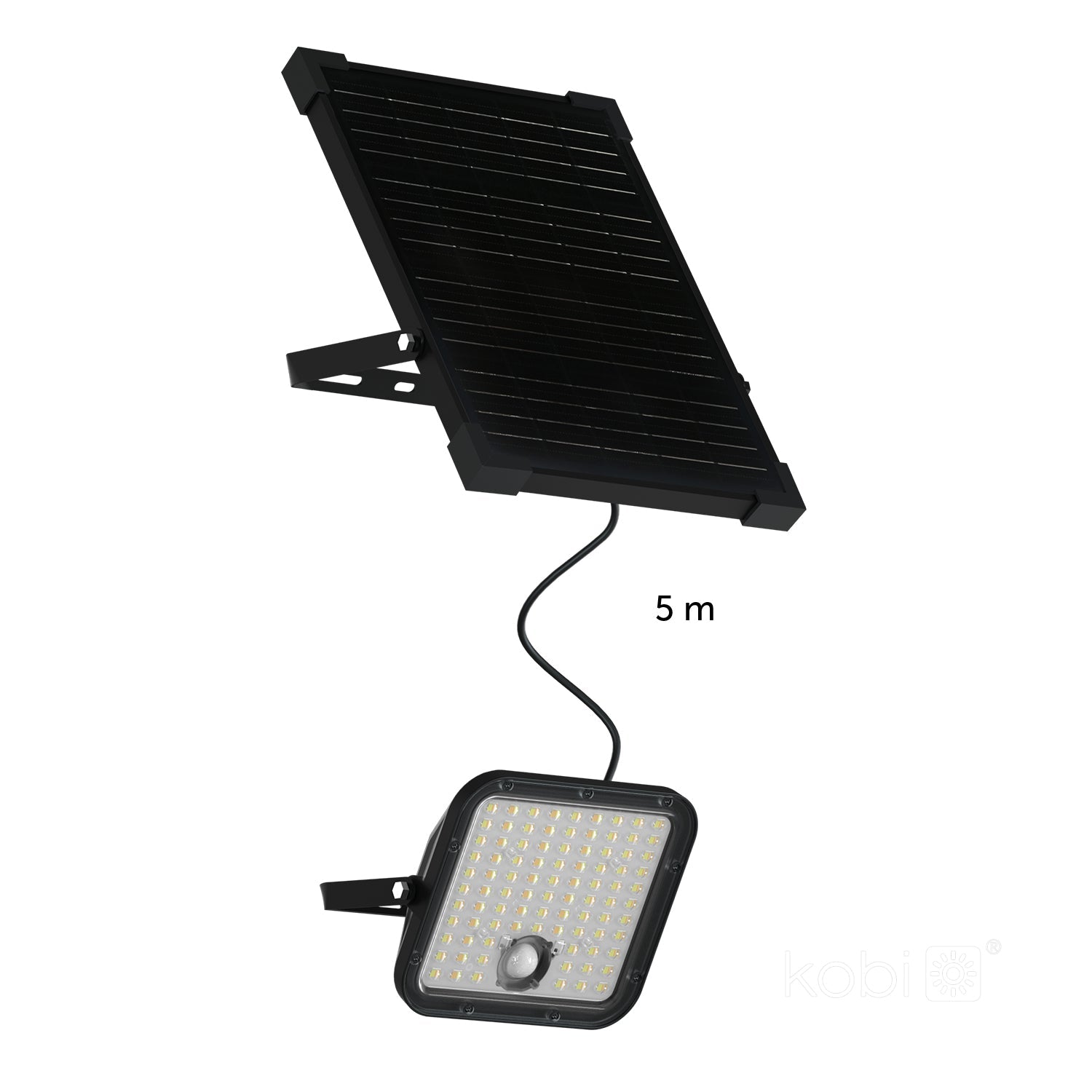 Naświetlacz Solarny LED 30W CZUJNIK RUCHU z pilotem Regulacja Barwy PREMIUM - LAITICA