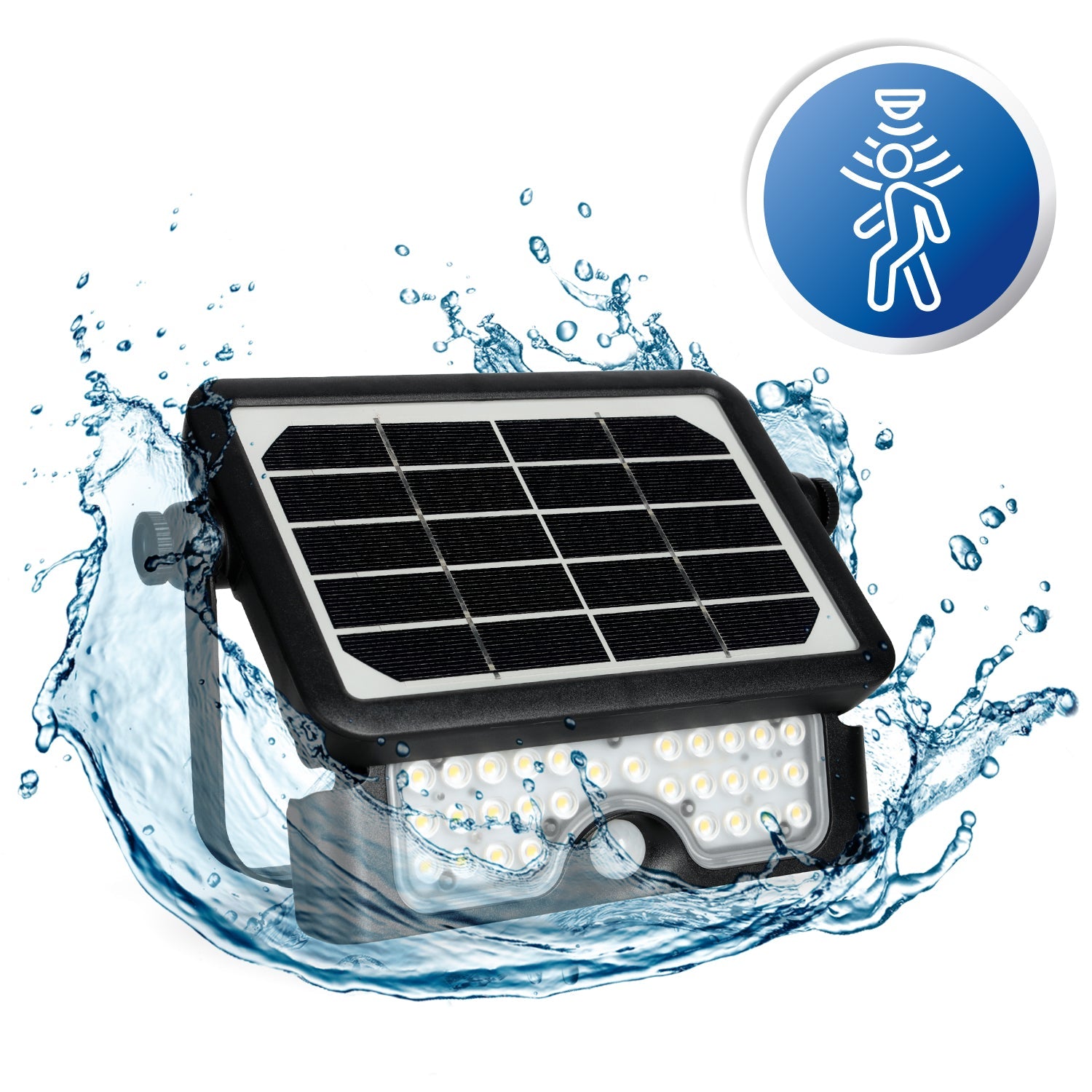 Naświetlacz solarny SUN 5W z czujnikiem ruchu i natężenia światła barwa neutralna biała - LAITICA