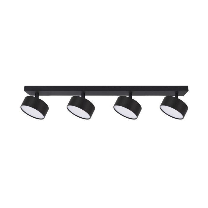 Nowoczesna lampa sufitowa natynkowa 4x GX53 czarna - LAITICA