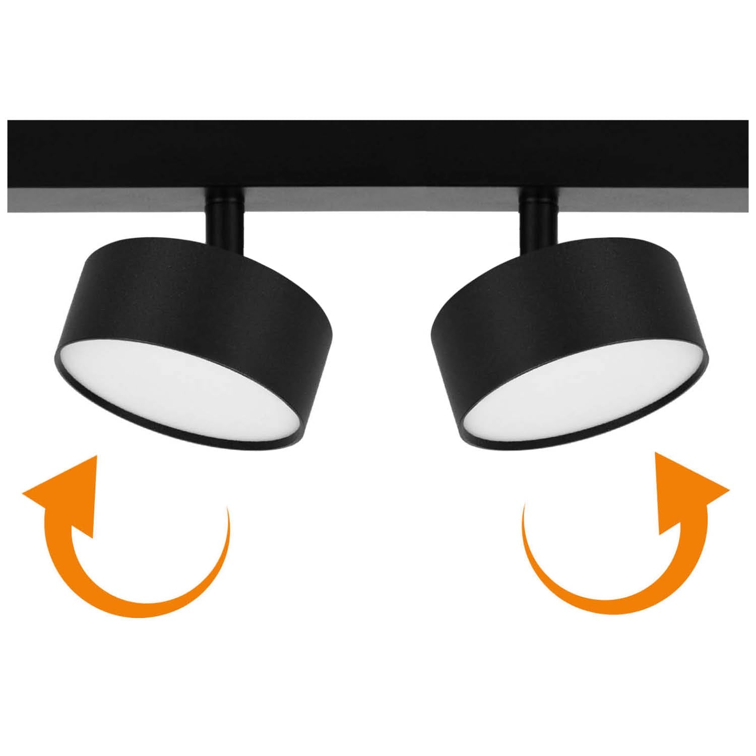 Nowoczesna lampa sufitowa natynkowa 4x GX53 czarna - LAITICA