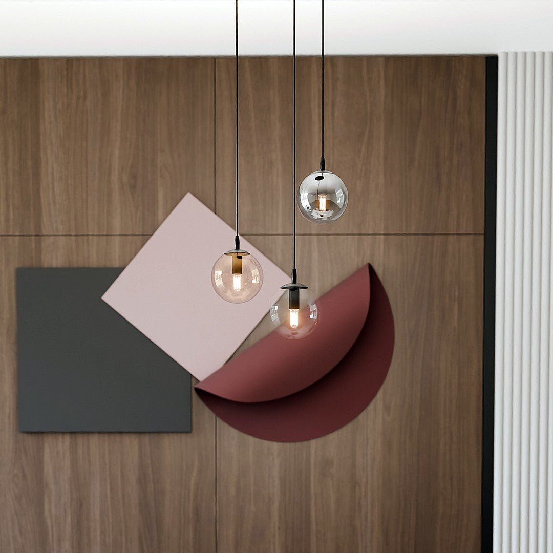Nowoczesna lampa wisząca VEGAS czarna 3xE14 REGULOWANA klosz 3 kolory - LAITICA