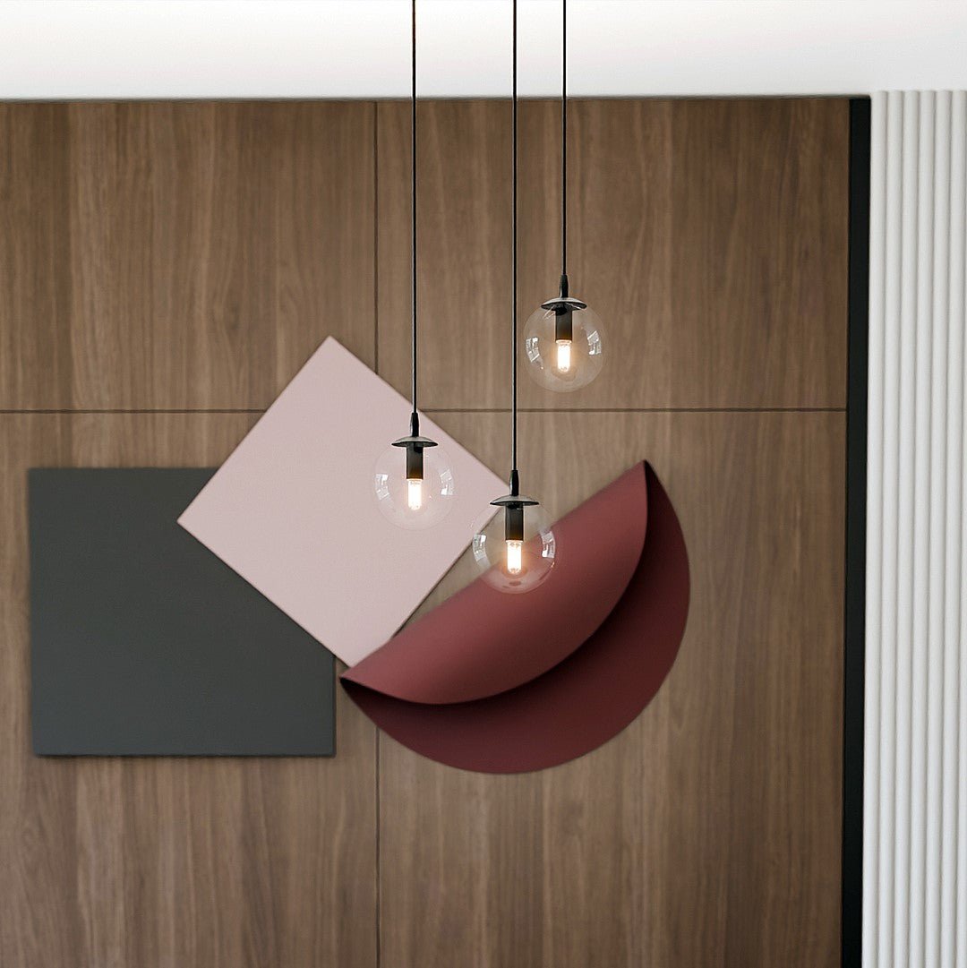 Nowoczesna lampa wisząca VEGAS czarna 3xE14 REGULOWANA klosz przeźroczysty - LAITICA