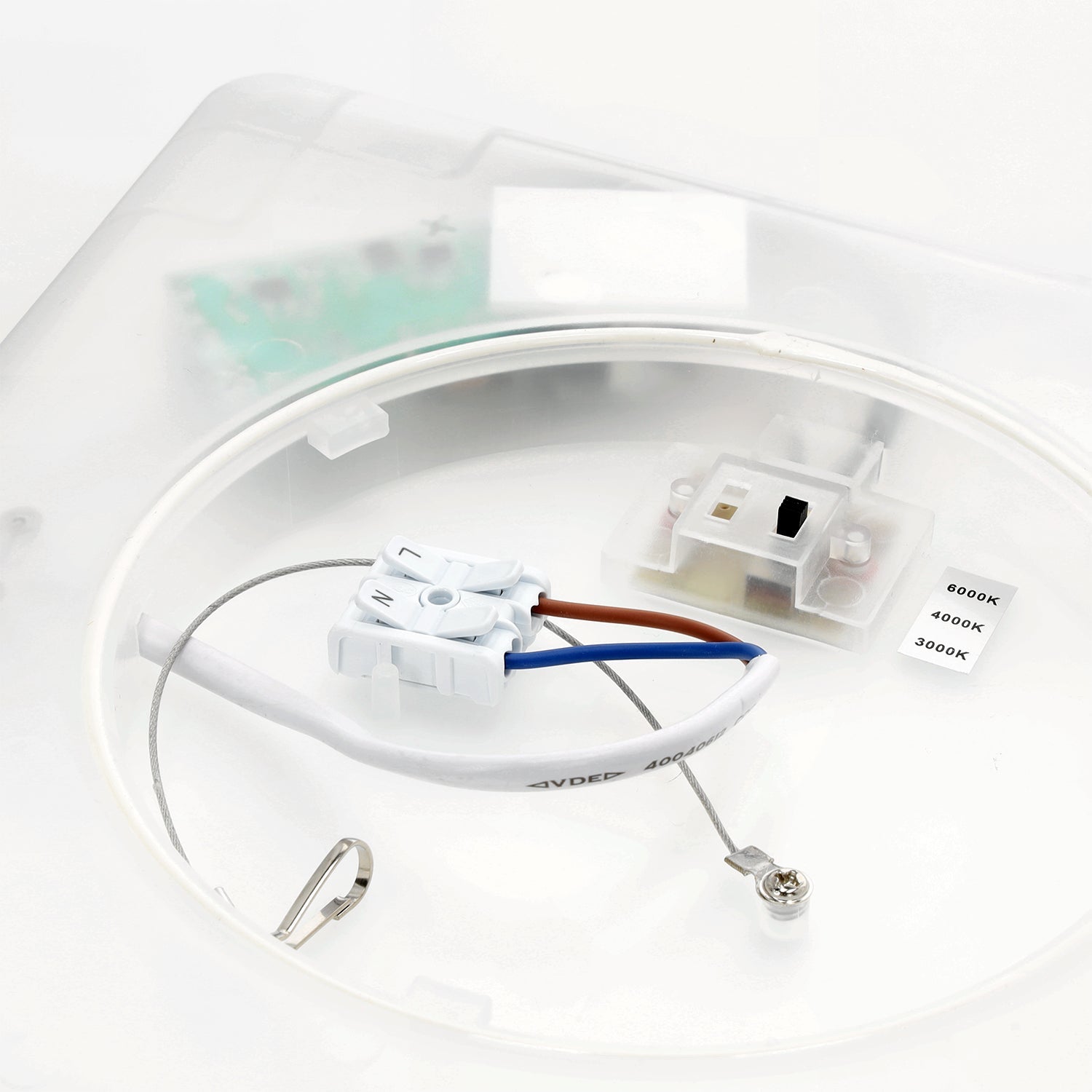 Nowoczesny plafon LED 12W sufitowy kwadratowy IP54 – 3 barwy światła 3000K / 4000K / 6000K | Uniwersalna oprawa LED do łazienki, kuchni i korytarza - LAITICA