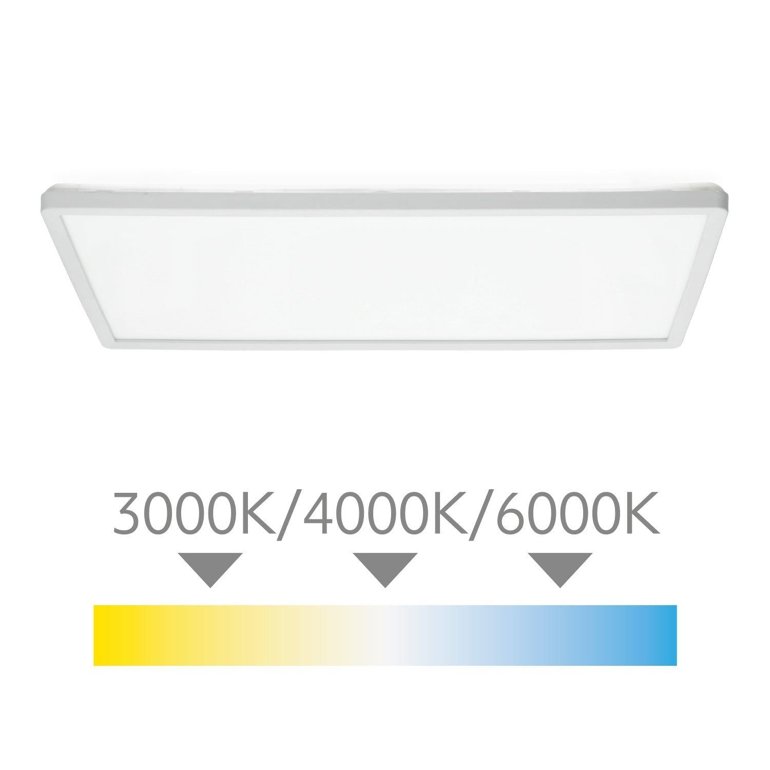 Nowoczesny plafon LED 32W sufitowy kwadratowy IP54 – 3 barwy światła 3000K / 4000K / 6000K | Uniwersalna oprawa LED do każdego wnętrza - LAITICA