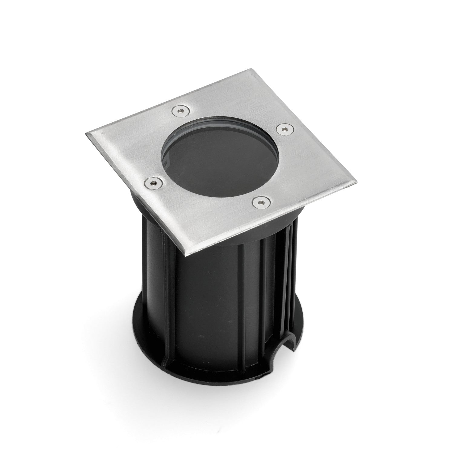 Oprawa dogruntowa HELIA kwadratowa GU10 CHROM wodoodporna lampa najazdowa - LAITICA