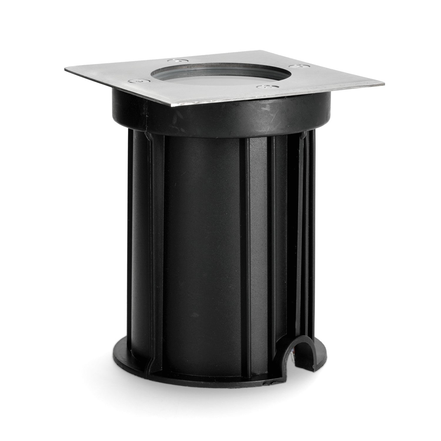 Oprawa dogruntowa HELIA kwadratowa GU10 CHROM wodoodporna lampa najazdowa - LAITICA