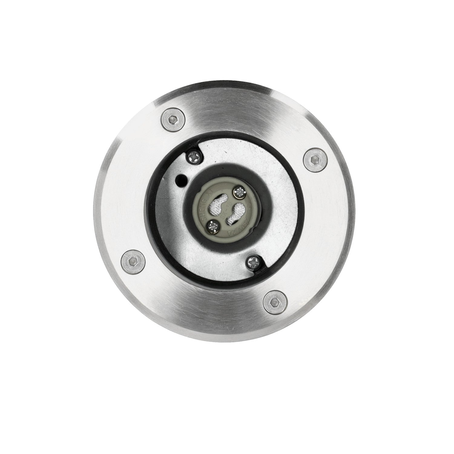 Oprawa dogruntowa HELIA okrągła GU10 CHROM wodoodporna lampa najazdowa - LAITICA