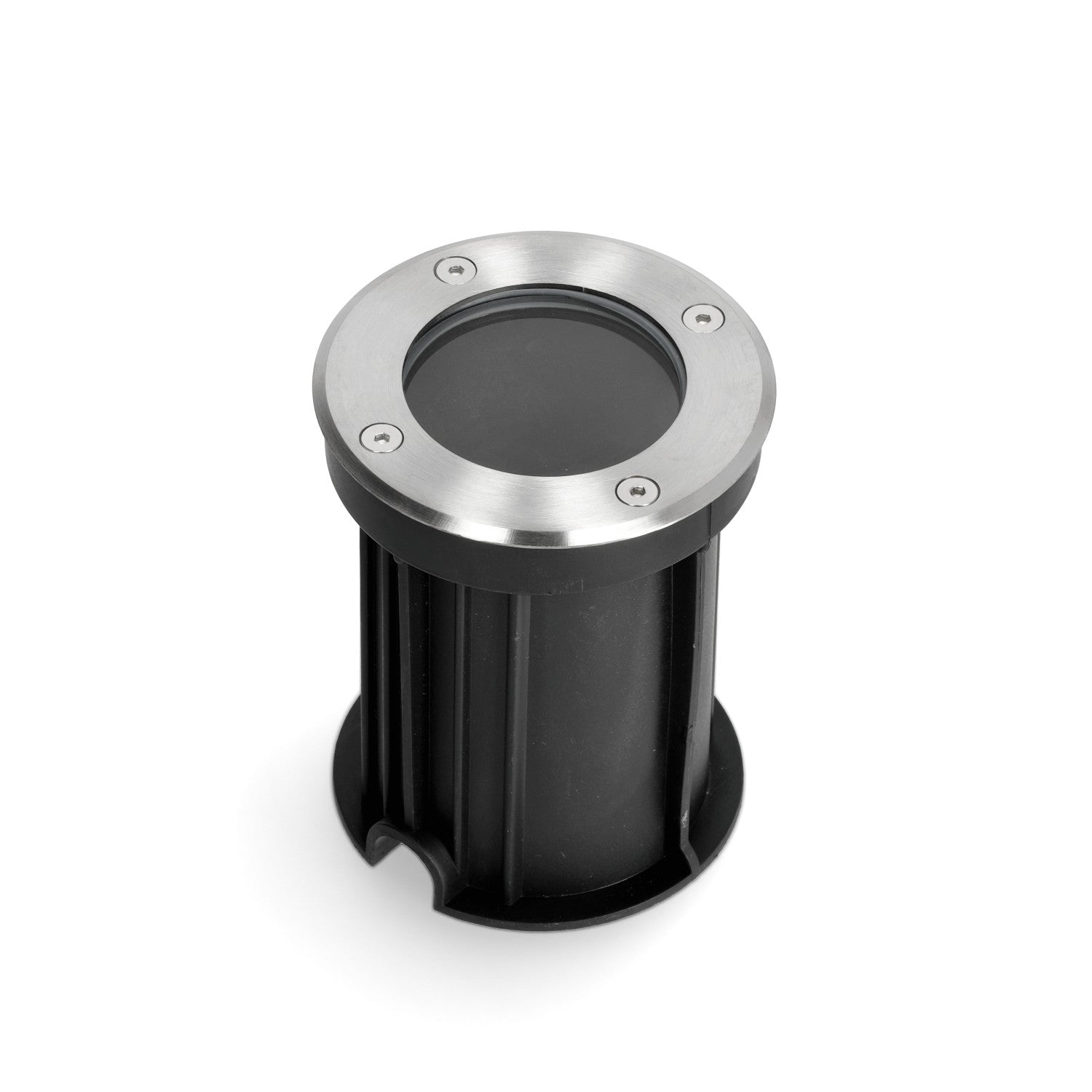 Oprawa dogruntowa HELIA okrągła GU10 CHROM wodoodporna lampa najazdowa - LAITICA