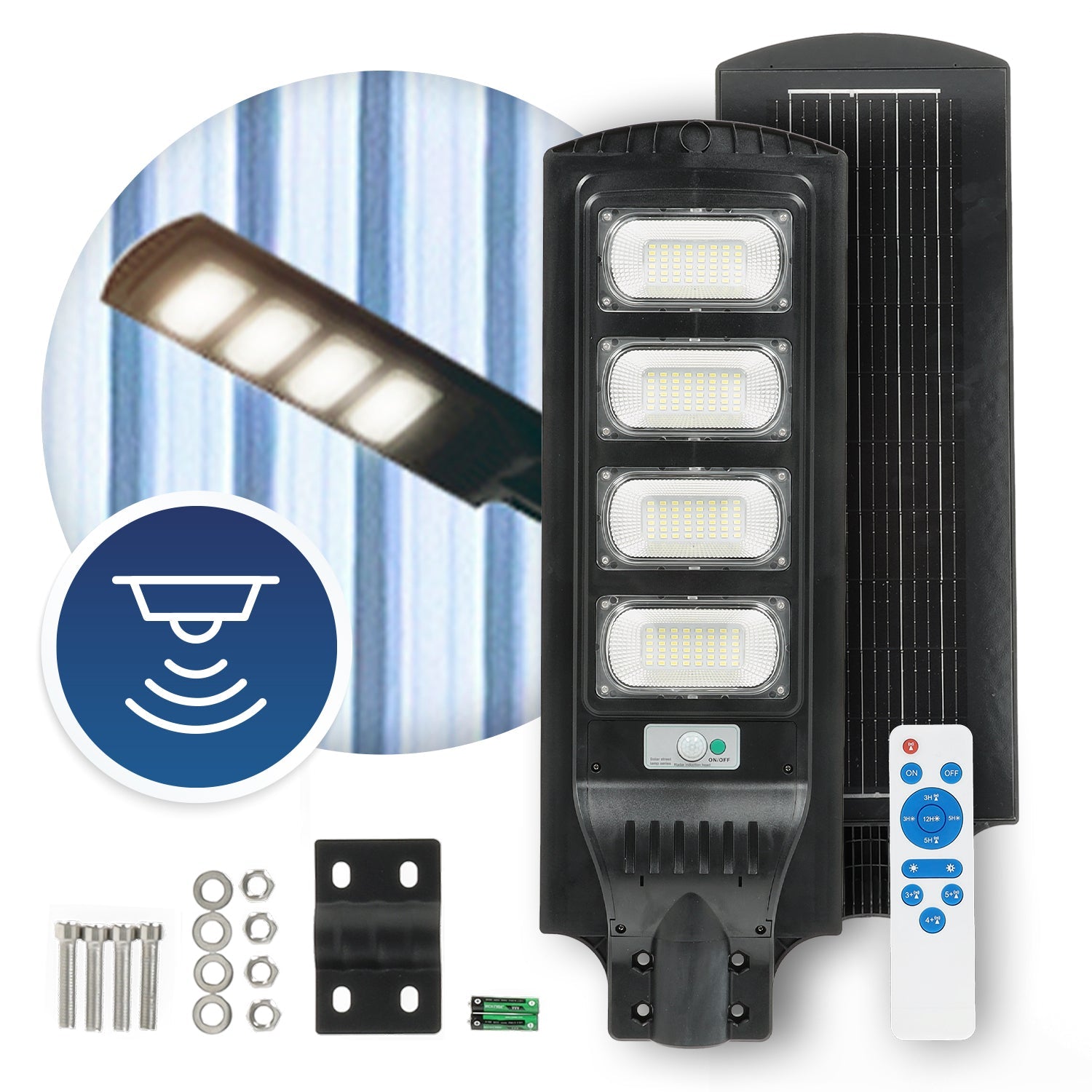 Oprawa DROGOWA LED 11W Lampa Solarna Barwa ZIMNA 6500K Czujnik Ruchu IP54 - LAITICA