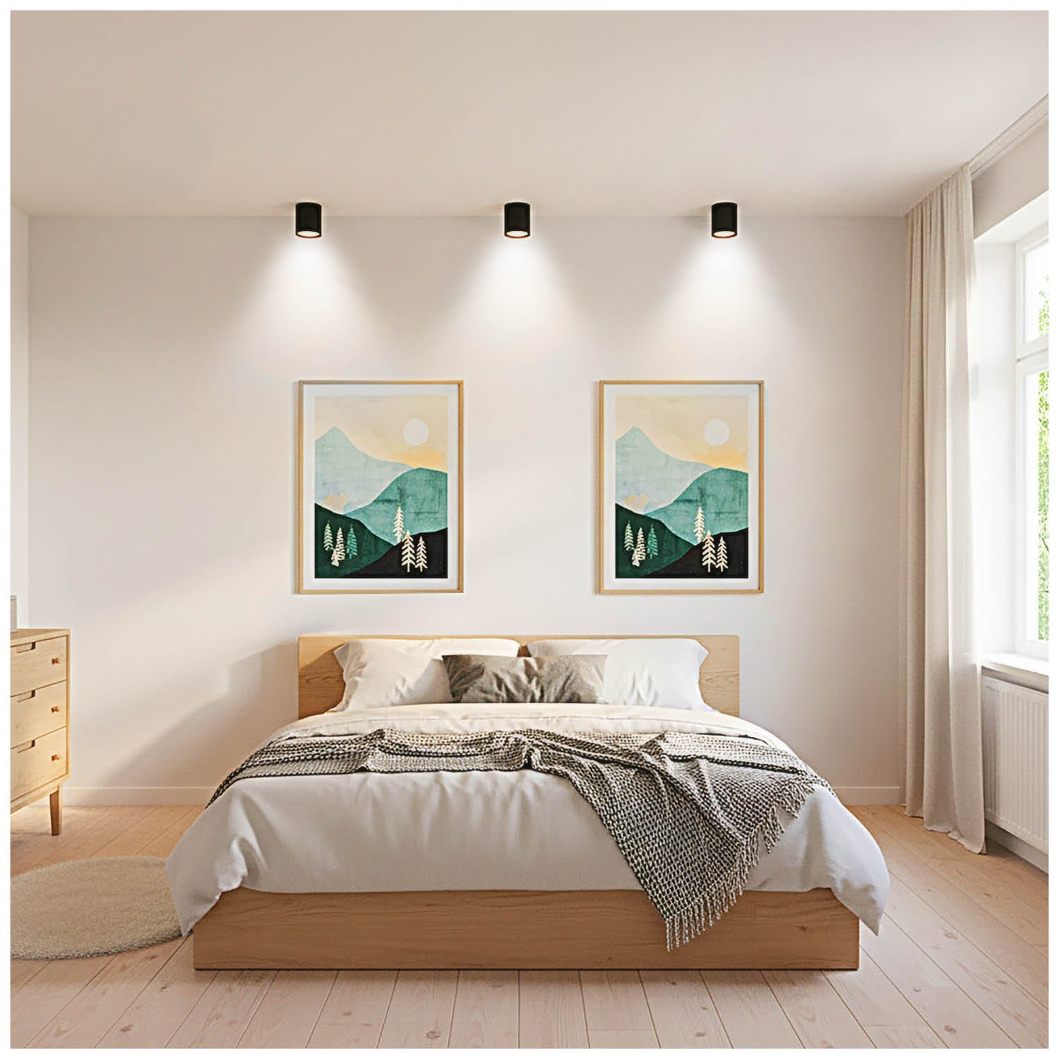 Oprawa Halogenowa Natynkowa Tuba Gx53 LED Spot Kinkiet Sufitowa czarny - LAITICA