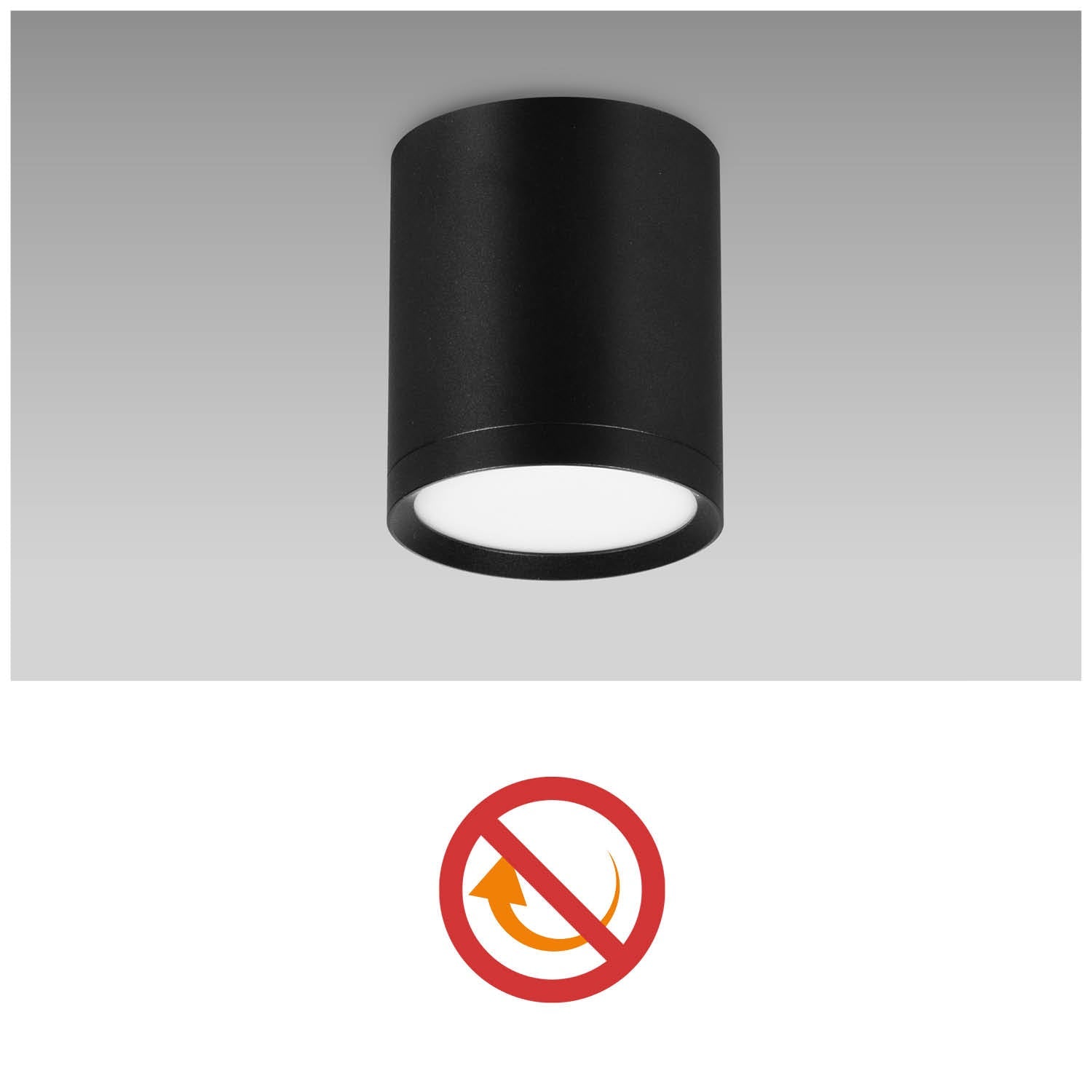 Oprawa Halogenowa Natynkowa Tuba Gx53 LED Spot Kinkiet Sufitowa czarny - LAITICA