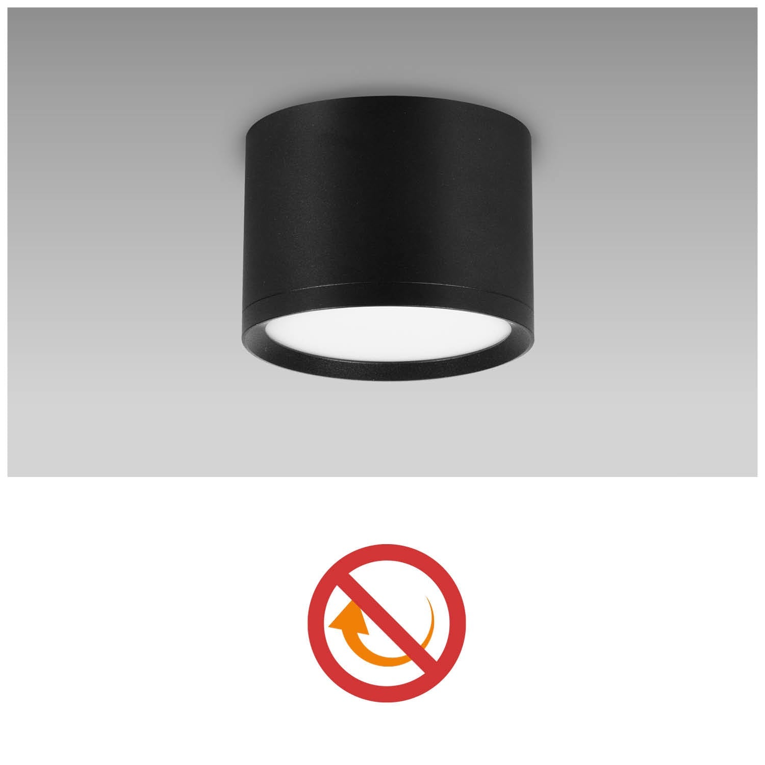 Oprawa Halogenowa Natynkowa Tuba Gx53 LED Spot Kinkiet Sufitowa czarny - LAITICA