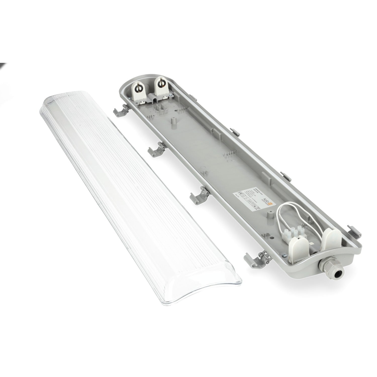 Oprawa hermetyczna AMPER 2X60 na świetlówki T8 LED  - LAITICA