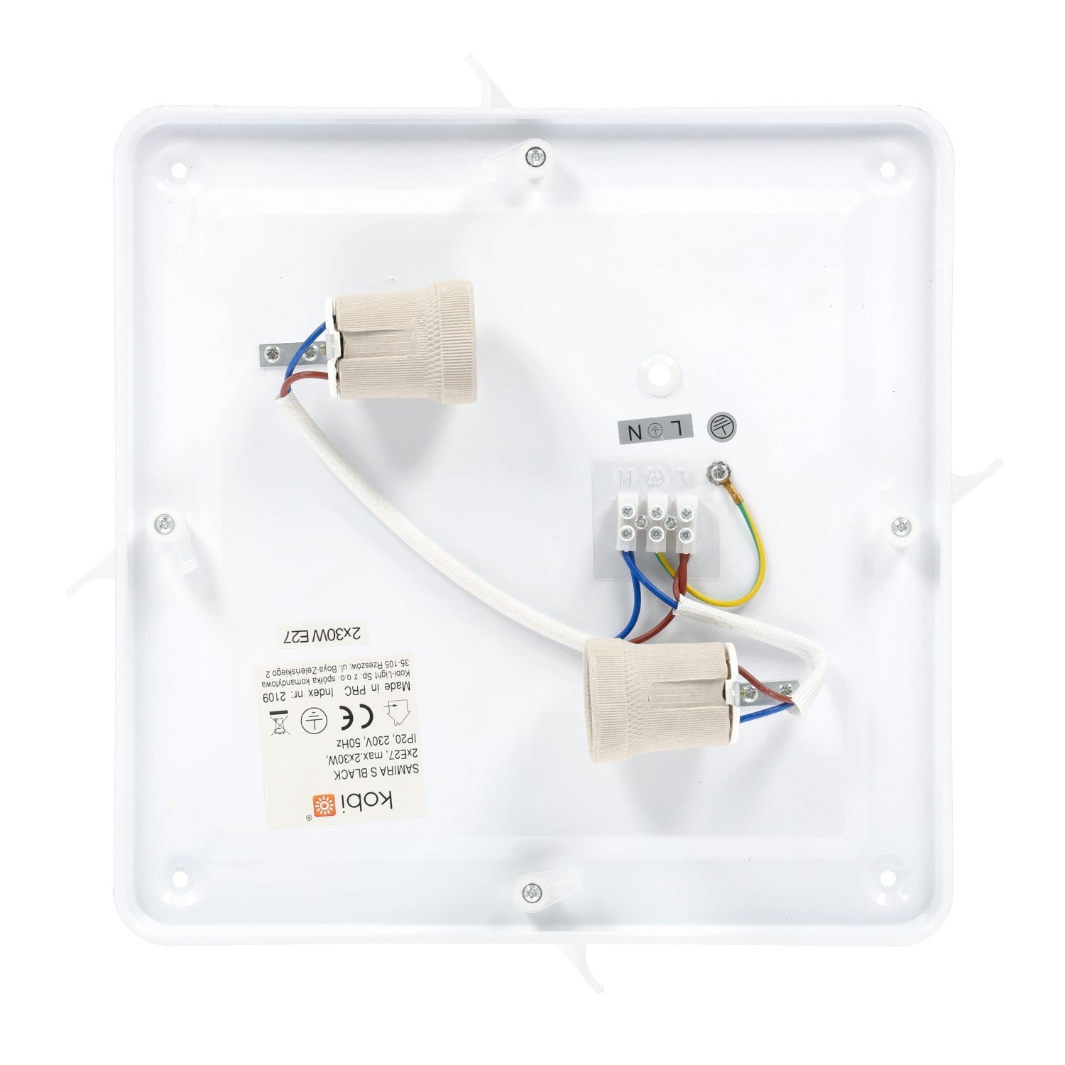 Oprawa IMPERA S chrom E27 kwadratowa - LAITICA