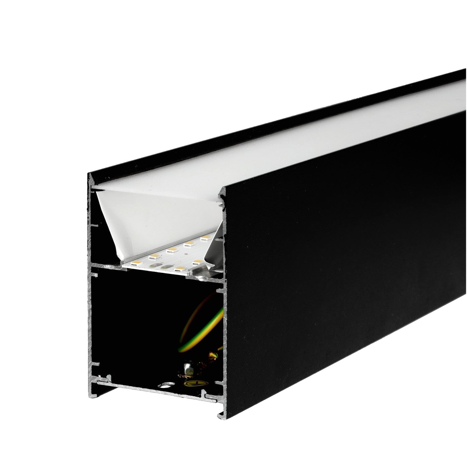 Oprawa JUVE wbudowane diody LED barwa neutralna 20W 120 cm CZARNA 2400lm - LAITICA