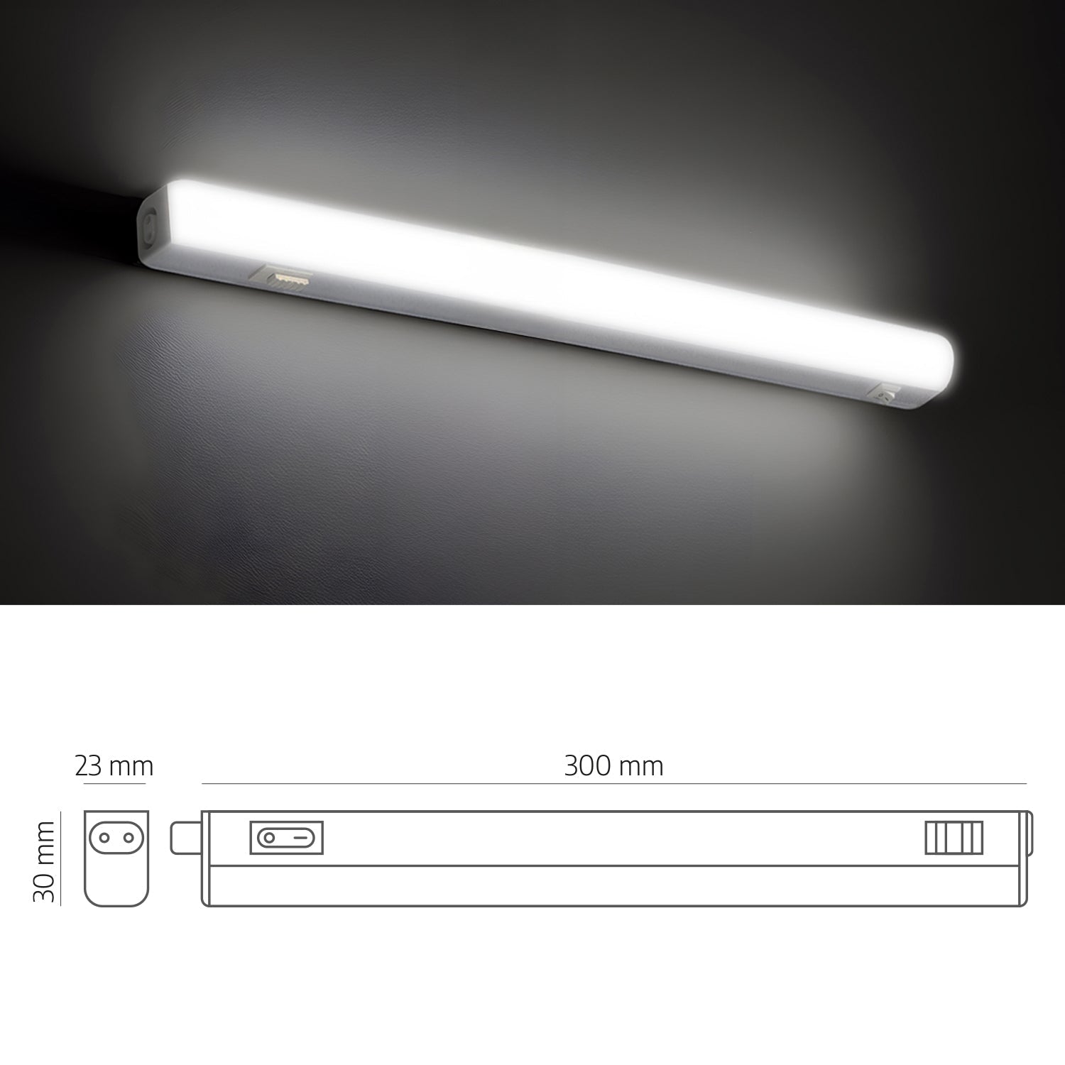 Oprawa LED Podszafkowa Meblowa 4W - 30cm 3CCT LLS - LAITICA