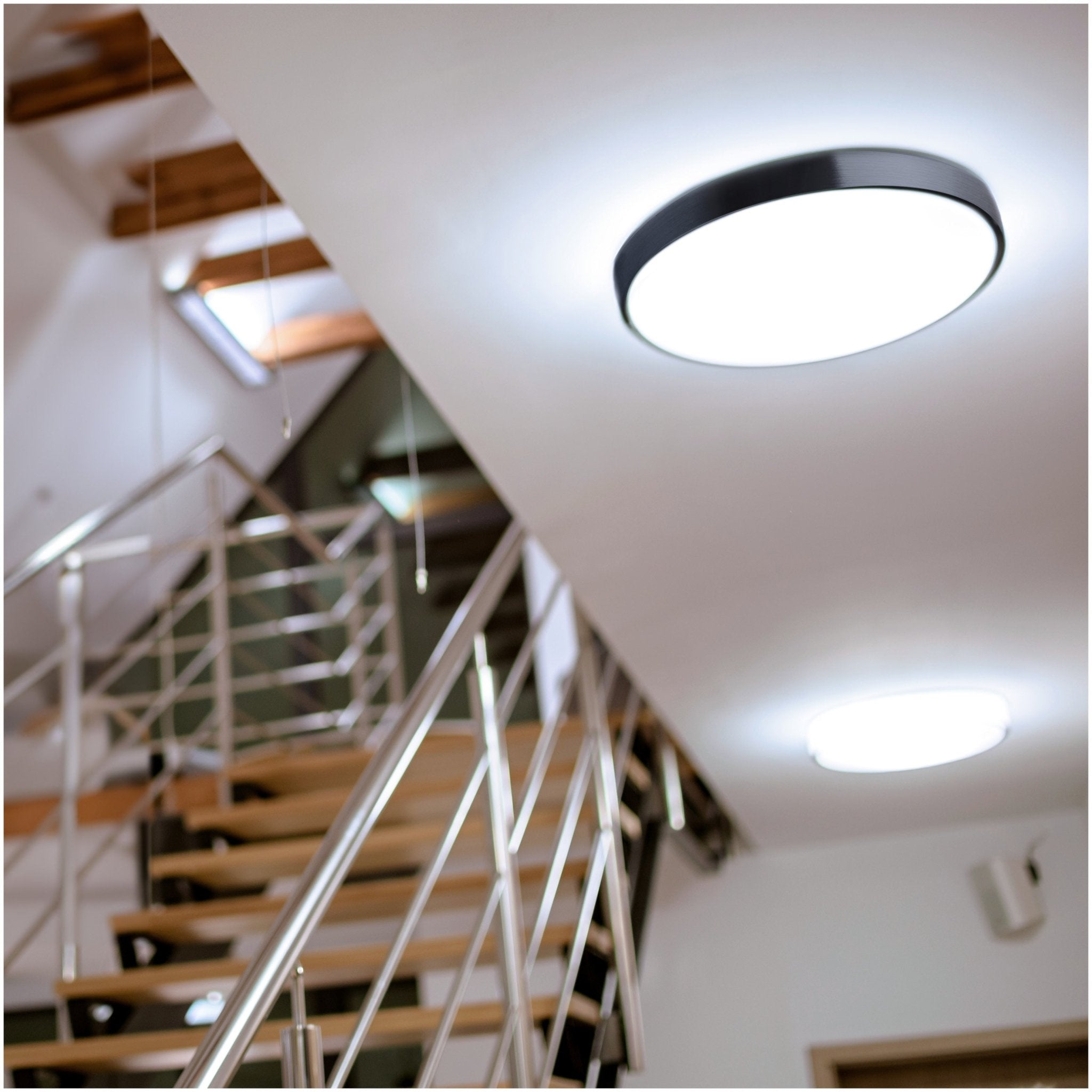 Oprawa oświetleniowa plafon LUXO czarna E27 okrągła - LAITICA