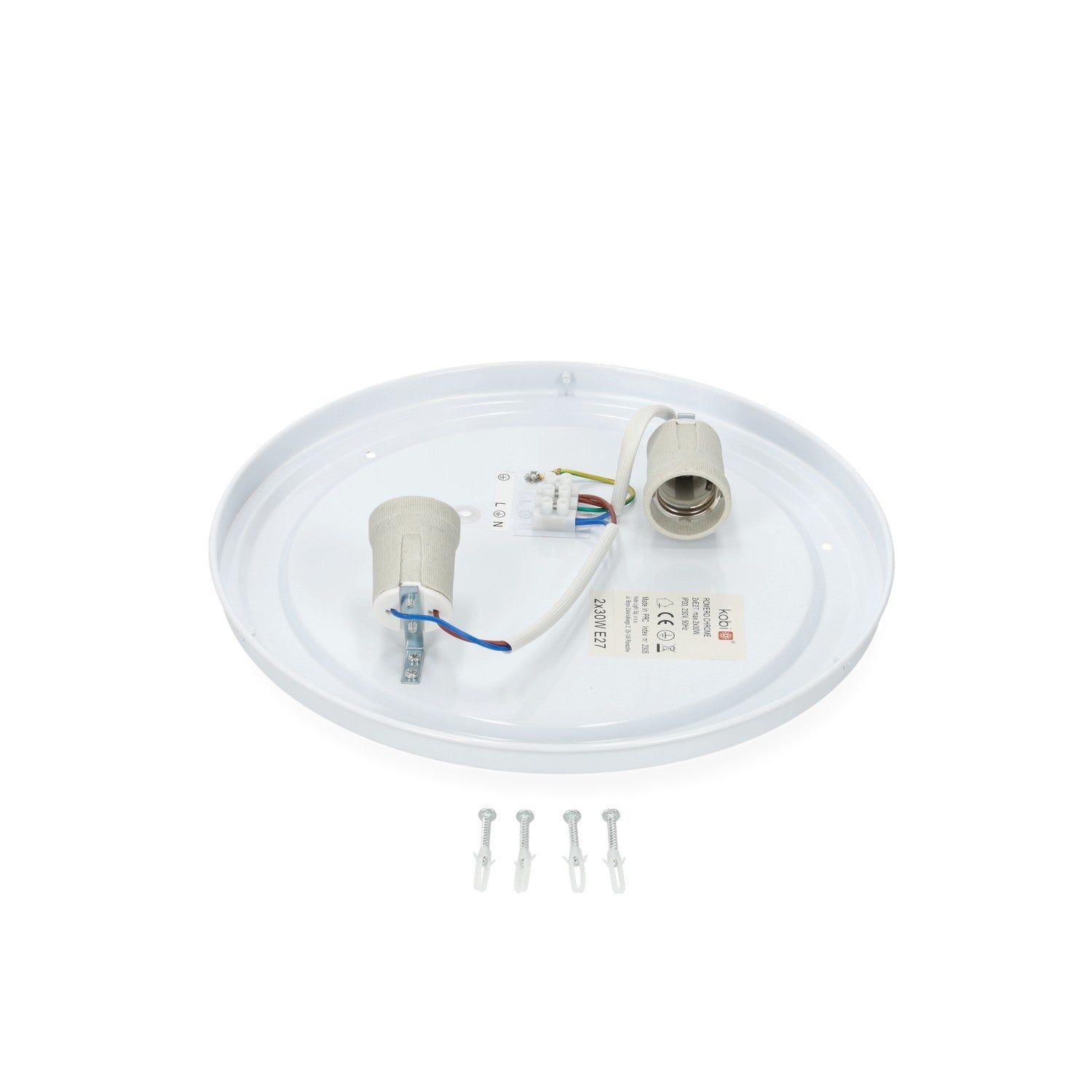 Oprawa oświetleniowa plafon LUXO czarna E27 okrągła - LAITICA