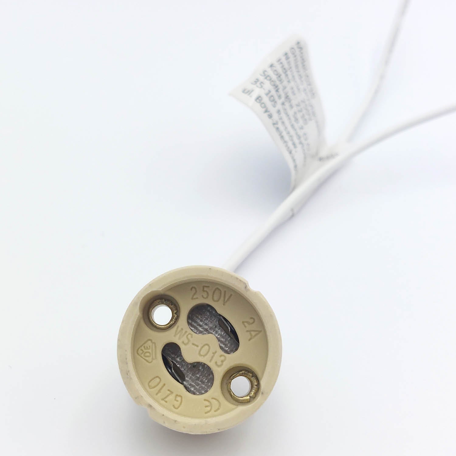 Oprawka ceramiczna na trzonek GU10 kostka halogenowa - LAITICA