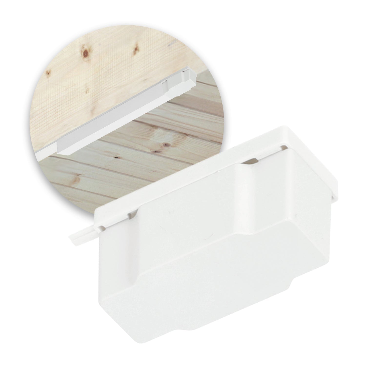 Osłona na zasilacz 100W i 200W do szyn magnetycznych MAGNE biała