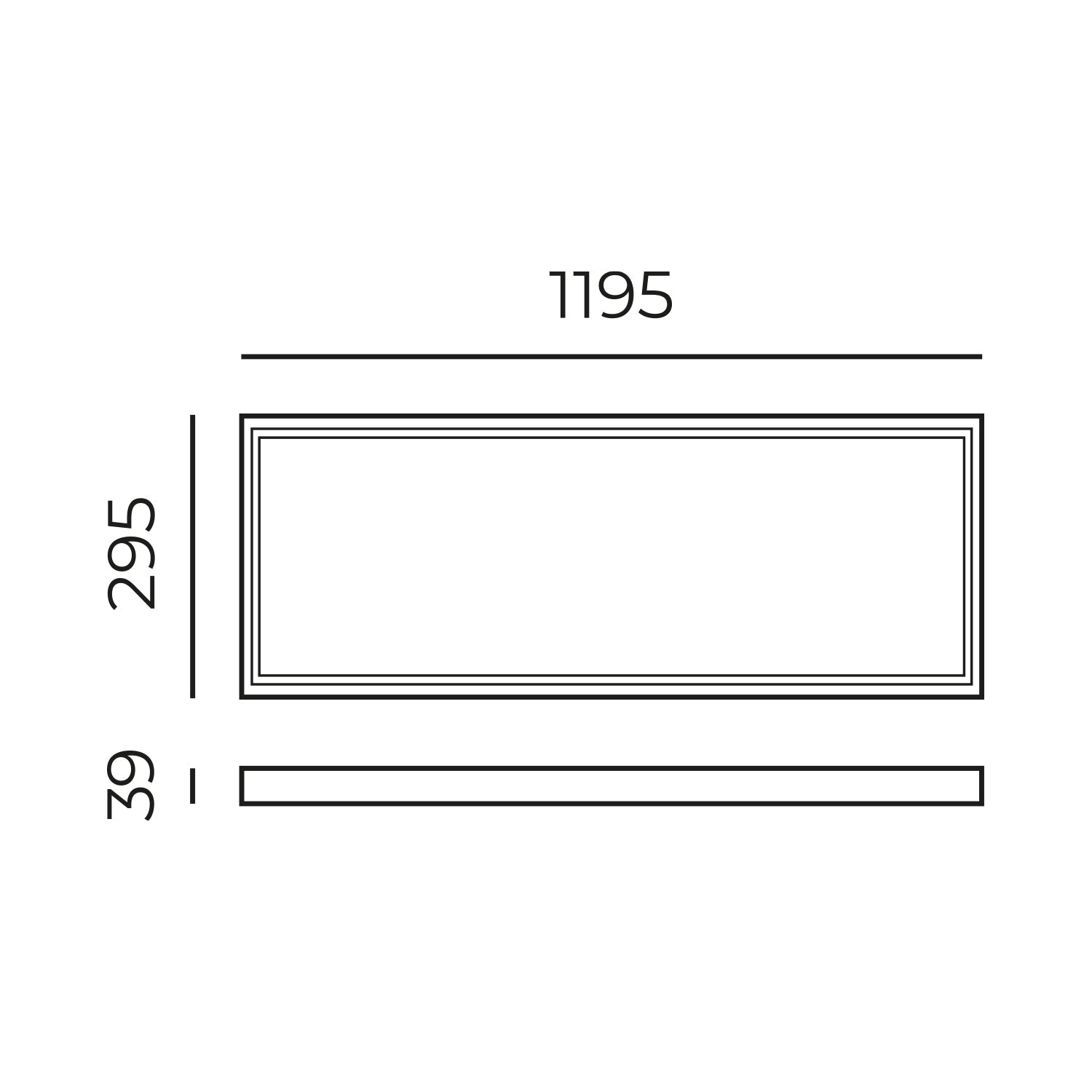Panel LED 30x120 cm 36W 3960 lm natynkowy / podtynkowy 4000K PREMIUM – lampa sufitowa LED - LAITICA