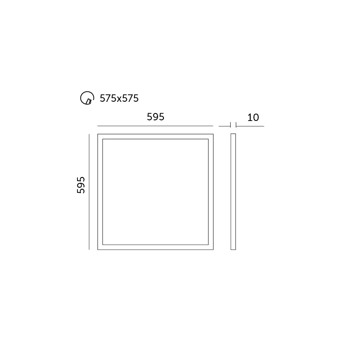 Panel LED HELION PRO 40W 60X60 barwa neutralna biała - LAITICA