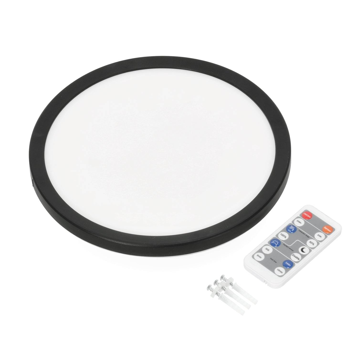 Plafon LED 24W IP54 z czujnikiem ruchu i zmierzchu + pilot | lampa sufitowa 3 barwy światła - LAITICA