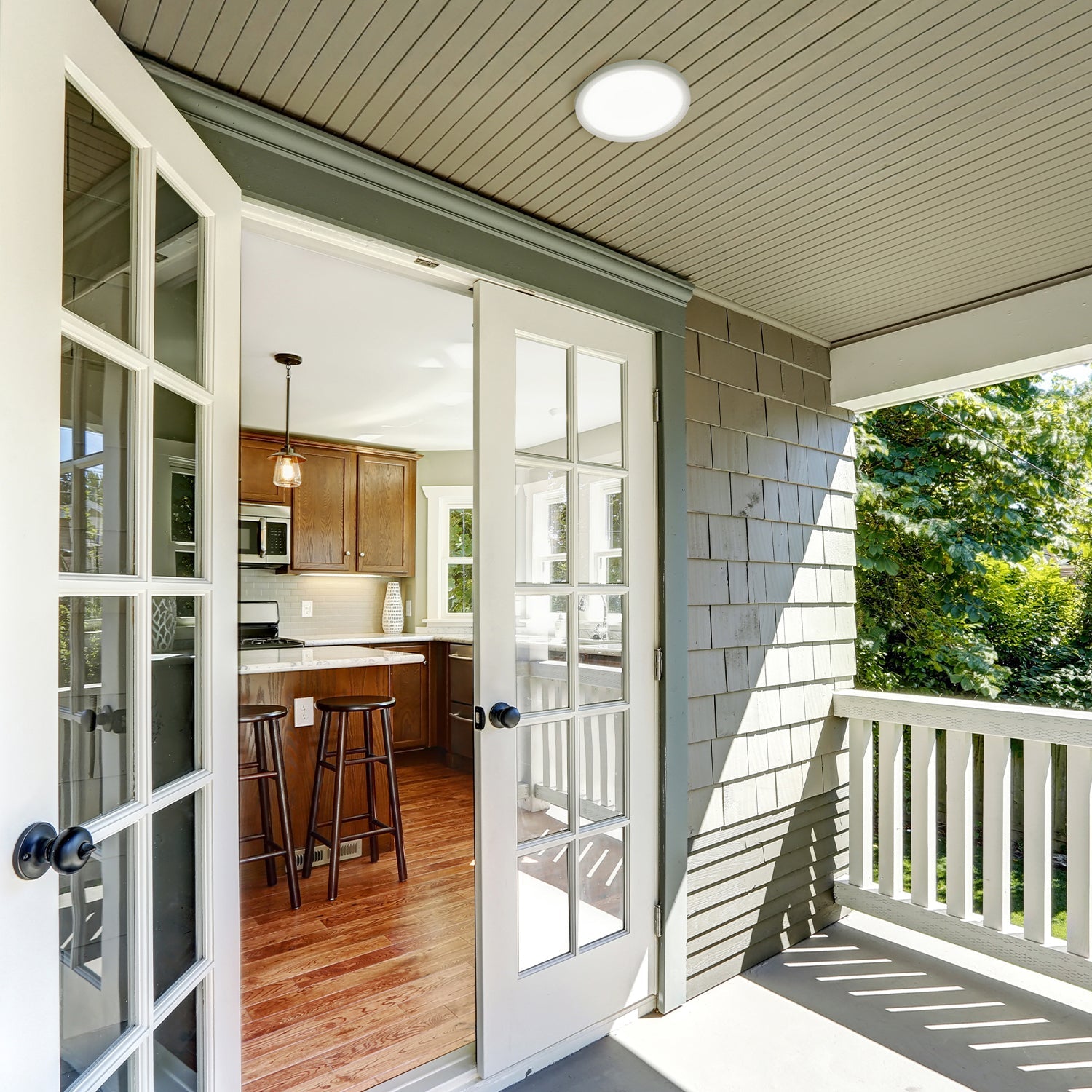 Plafon LED 32W IP54 lampa sufitowa hermetyczna 3 barwy światła 3000K/4000K/6000K - LAITICA