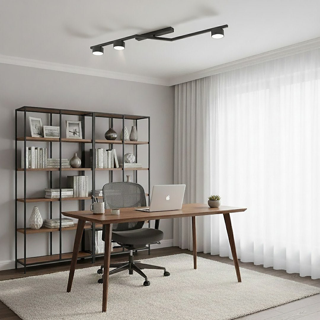 Plafon Sufitowy Czarny 3xGX53 LED 12W – Nowoczesne Oświetlenie - LAITICA