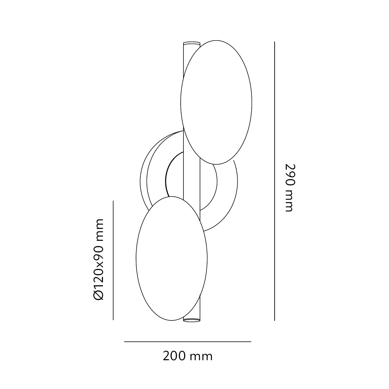 Podwójny Kinkiet Klasyczny Dwa klosze Czarny Złote dodatki Lampa ścienna - LAITICA