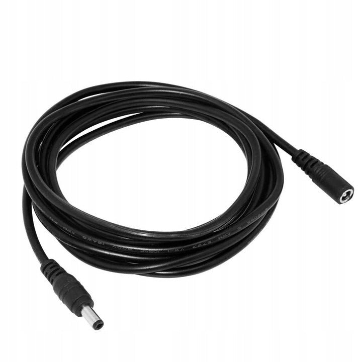 PRZEDŁUŻACZ 5m ZASILANIA kabel zasilający do kamer i lamp przewód DC 5,5mm - LAITICA