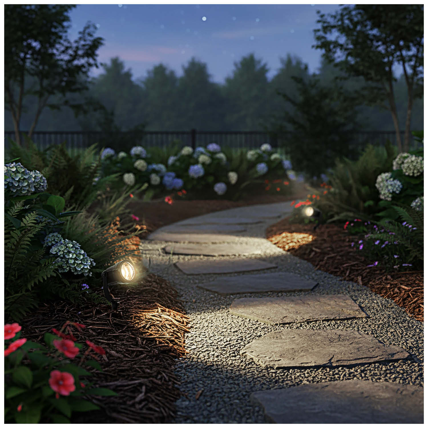 Reflektor LED do Ogrodu 5W 3000K IP65 Lampa Ogrodowa Zewnętrzna - 2szt - LAITICA