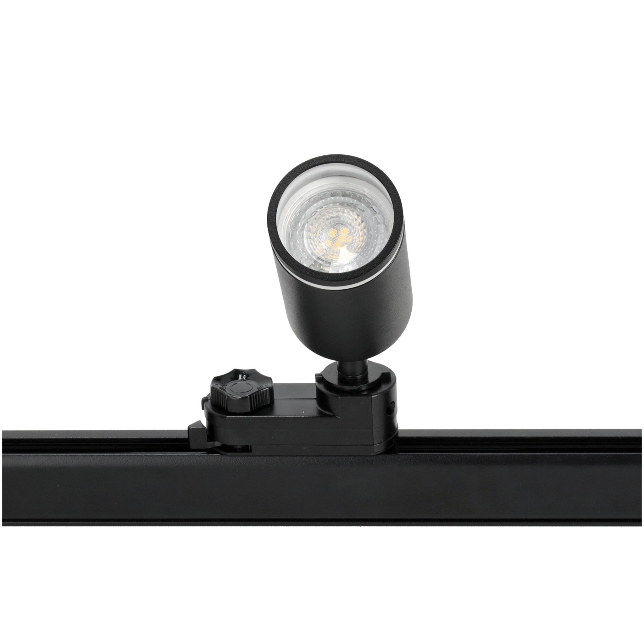 Reflektor Szynowy Czarny Ruchomy 1xGU10 Lampa na Szynoprzewód - LAITICA