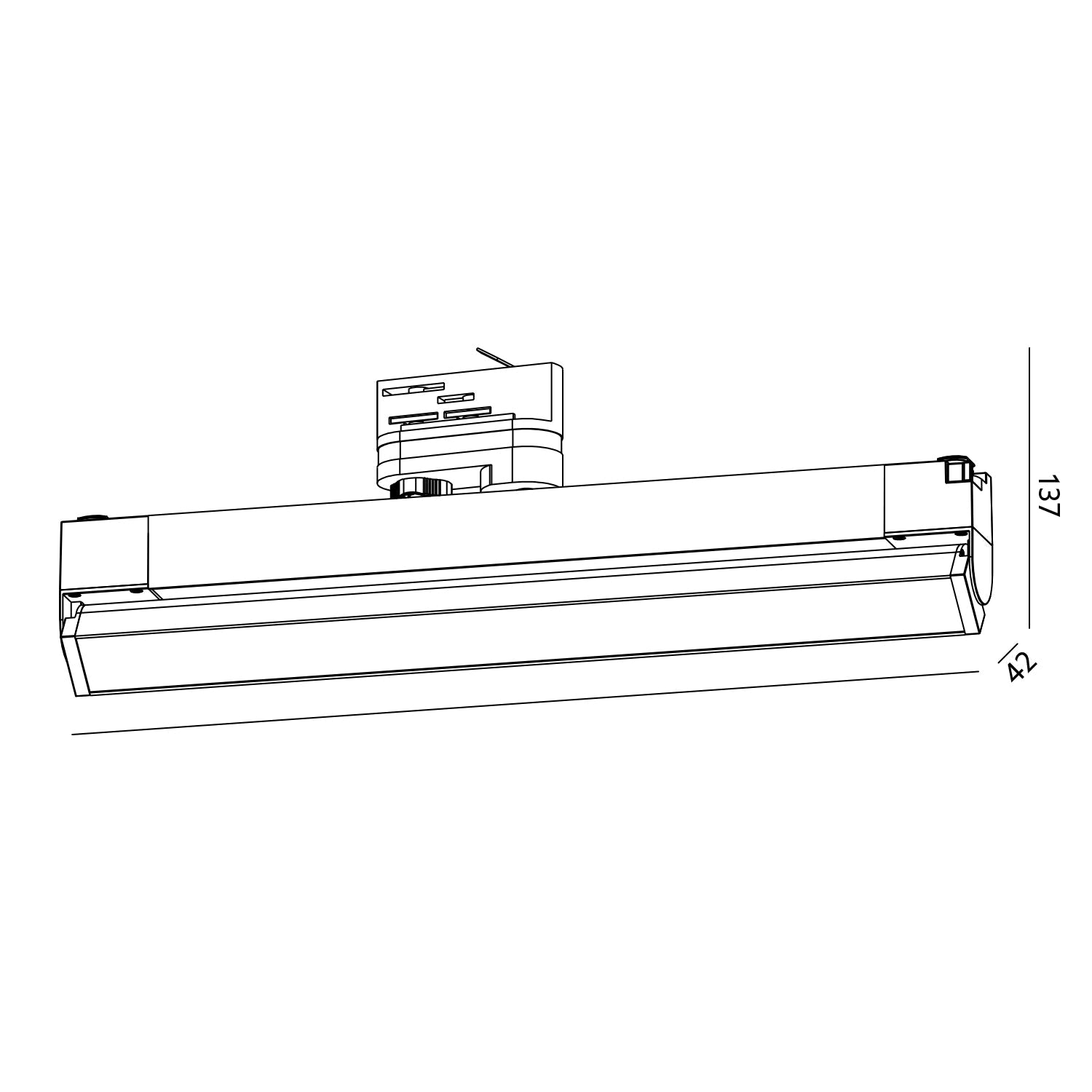 Reflektor szynowy LAITILINE FLEX 36W 4000K Laitica Lampa na Szynoprzewód - LAITICA