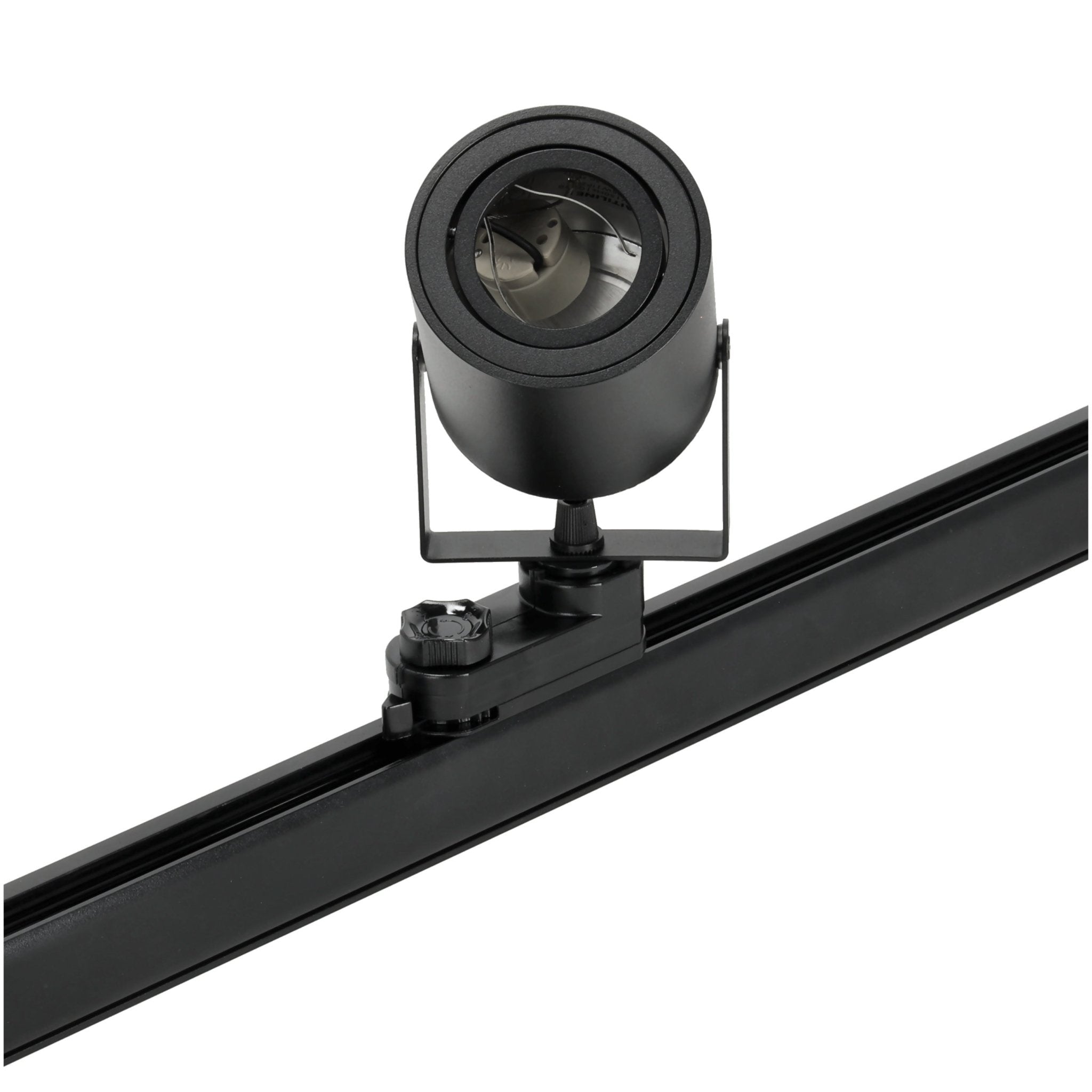 Reflektor Szynowy Spot Czarny Oprawa GU10 do Systemu Szynowego Regulowana - LAITICA