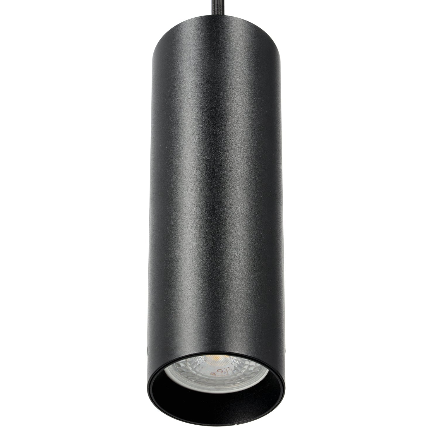 Reflektor szynowy zwieszany 3 - obwodowy 1xGU10 – czarny, lampa na szynoprzewód - LAITICA