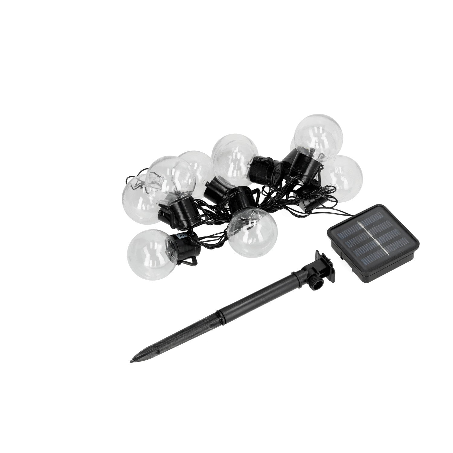 Solarna GIRLANDA ogrodowa LED ASTER 0,12W 10 ozdobnych kulek BARWA ZIMNA - LAITICA