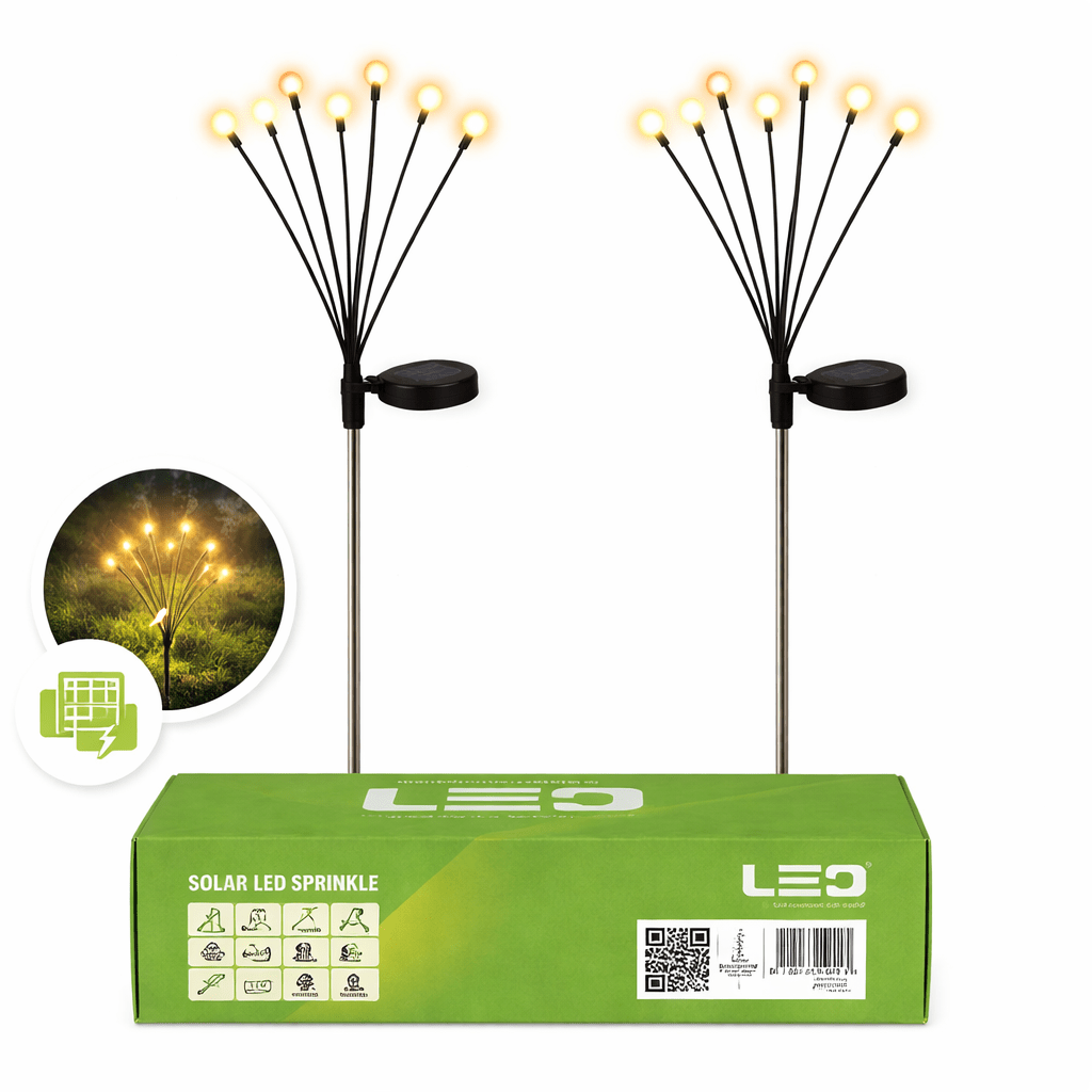 Solarna lampa ogrodowa LED – dekoracyjny słupek dekoracyjny 2szt - LAITICA