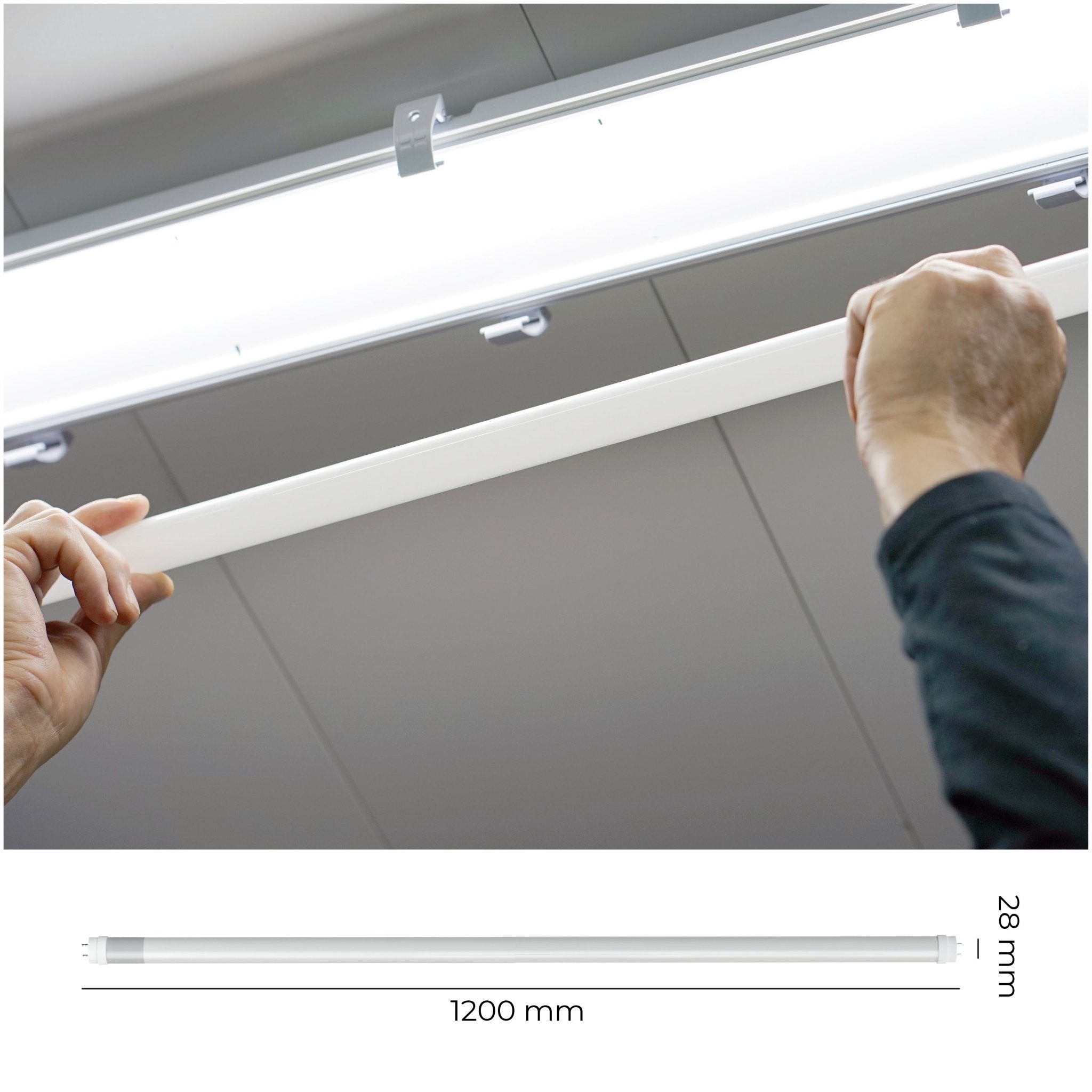 Świetlówka LED T8 18W 120 cm TUBA G13 barwa NEUTRALNA BIAŁA 1800lm mocna - LAITICA